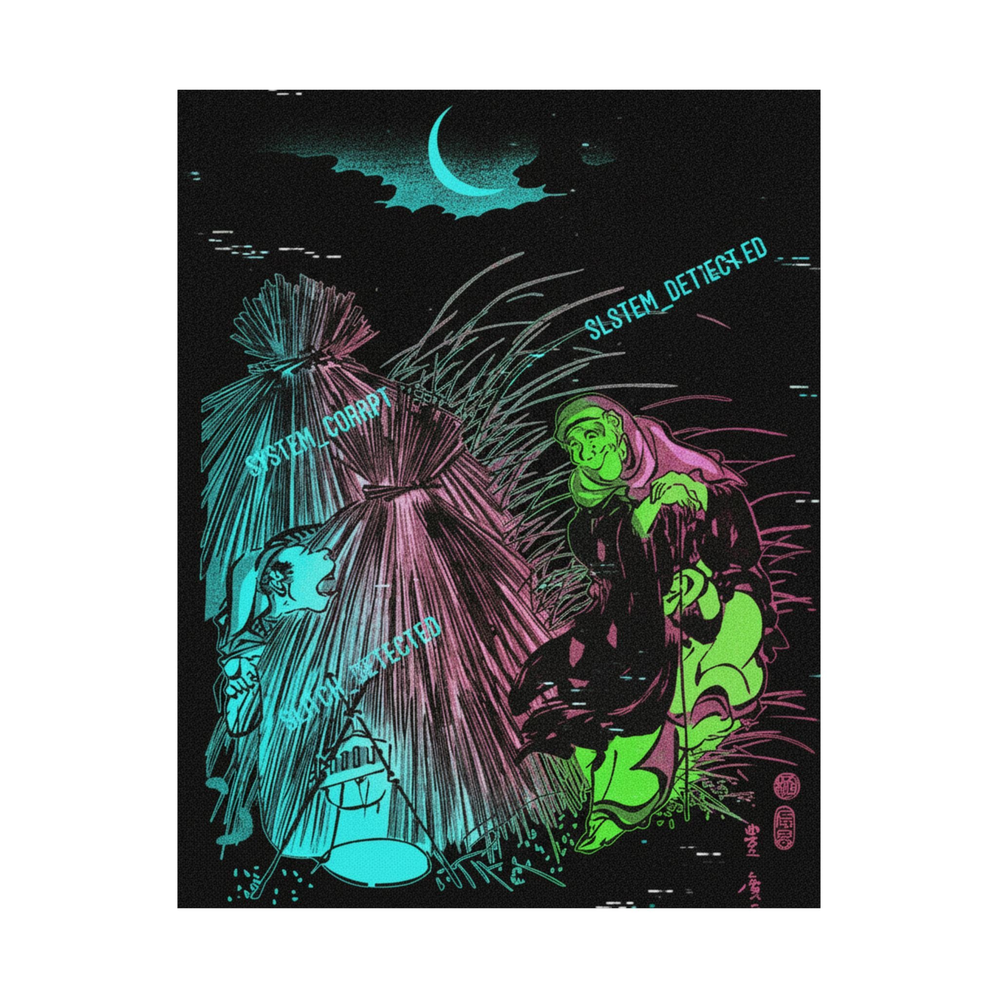 Glitch Culture — Trapping The Fox — Matte Poster