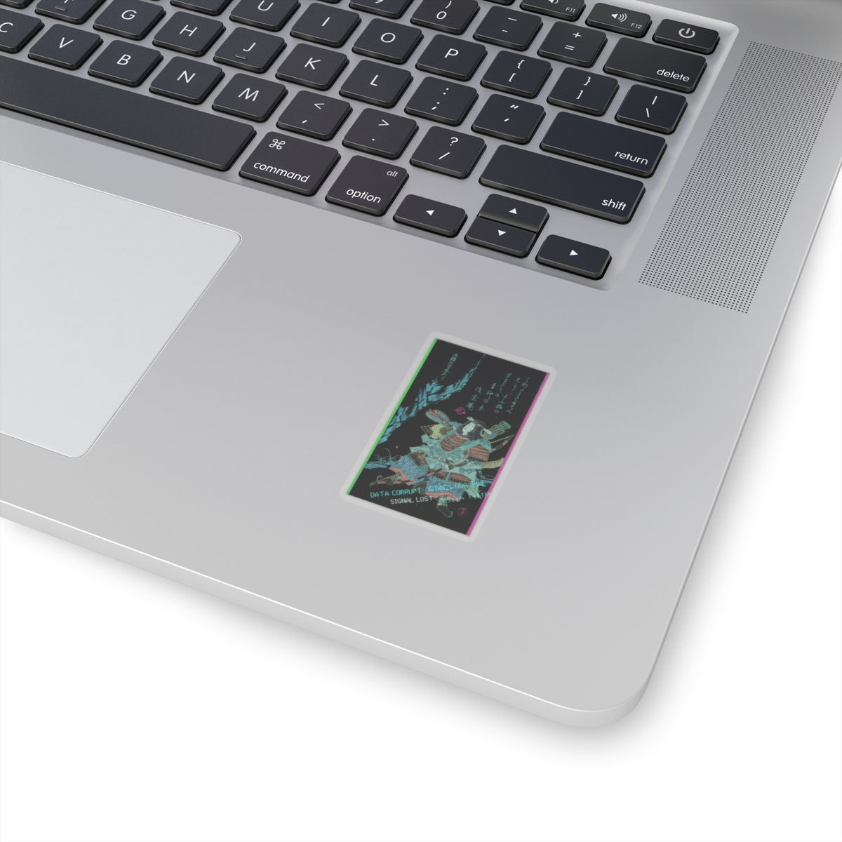 Glitch Culture — Female Warrior In Armor — Kiss-Cut Sticker