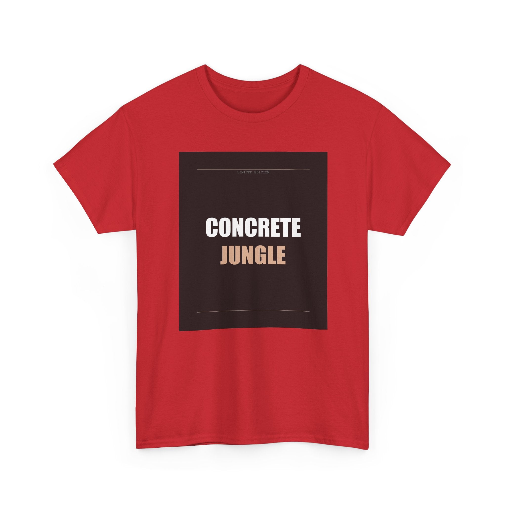 CONCRETE JUNGLE Bold Typography Streetwear Tee