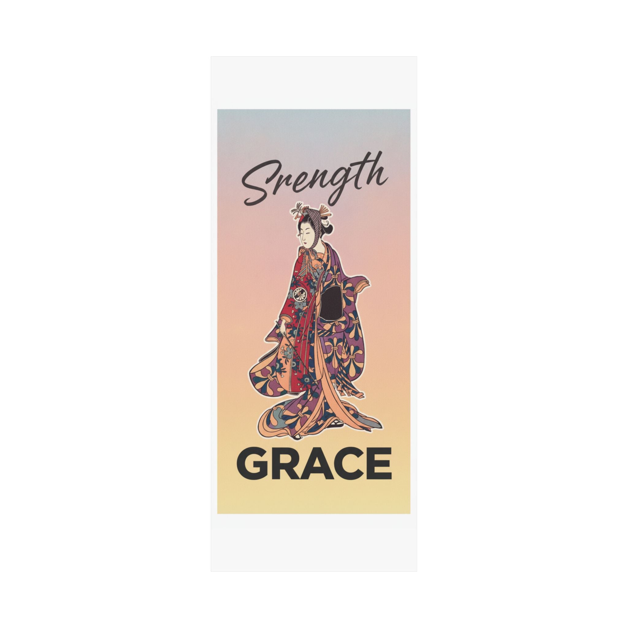 Affirmation — Segawa Kikunojō Ii As A Woman Standing — Matte Poster