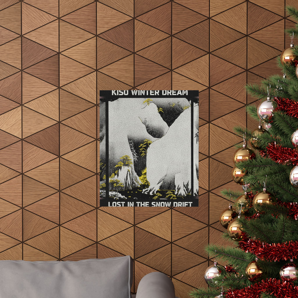 Streetwear Collage — Kiso Gorge In The Snow — Matte Poster