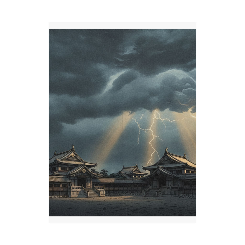 Dramatic Storm — The Inner Palace Of Chiyoda (Chiyoda No Ōoku) — Matte Poster