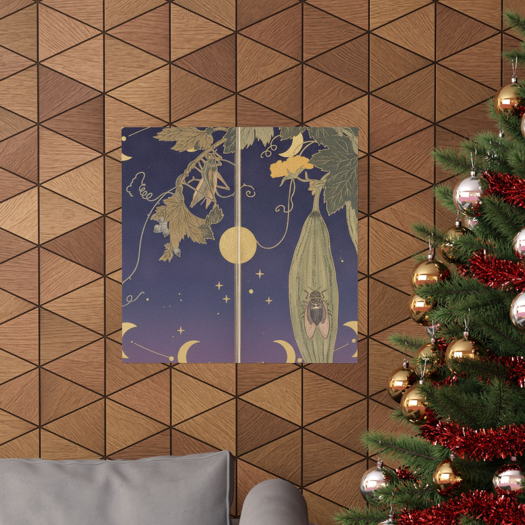 Celestial — Grasshopper (Kirigirisu); Cicada (Semi), From The Picture Book Of Crawling Creat — Matte Poster
