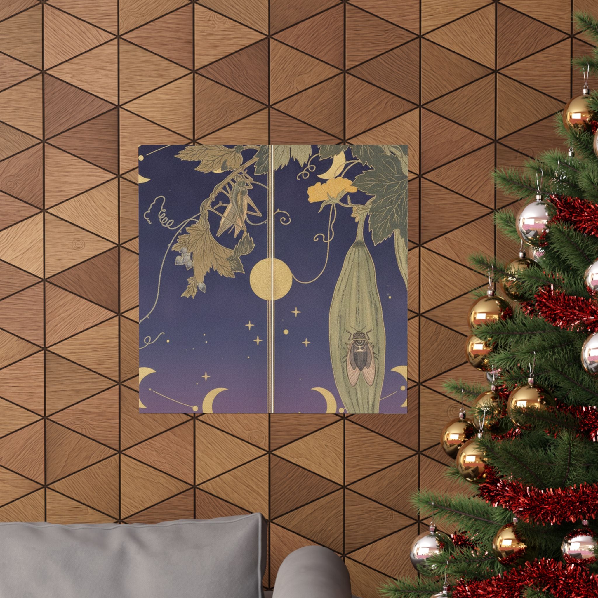 Celestial — Grasshopper (Kirigirisu); Cicada (Semi), From The Picture Book Of Crawling Creat — Matte Poster