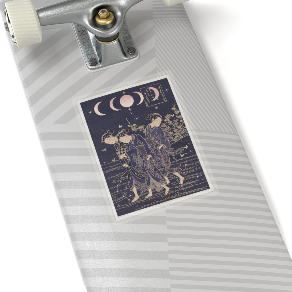 Celestial — The Tama River At Ide, Yamashiro Province — Kiss-Cut Sticker