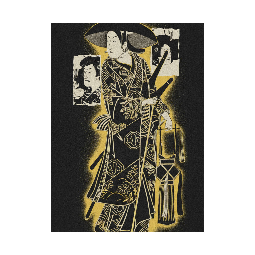 Streetwear Collage — The Actor, Arashi Otohachi, 1695–1769 In An Unidentified Role — Matte Poster