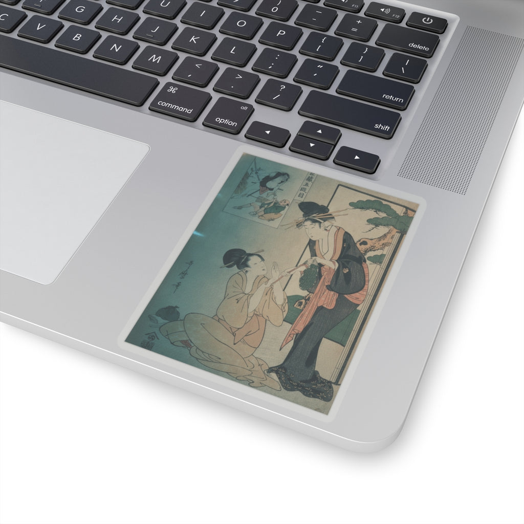 Cinematic — A Woman Snatching A Bag Of Sweetmeats From Her Mother — Kiss-Cut Sticker