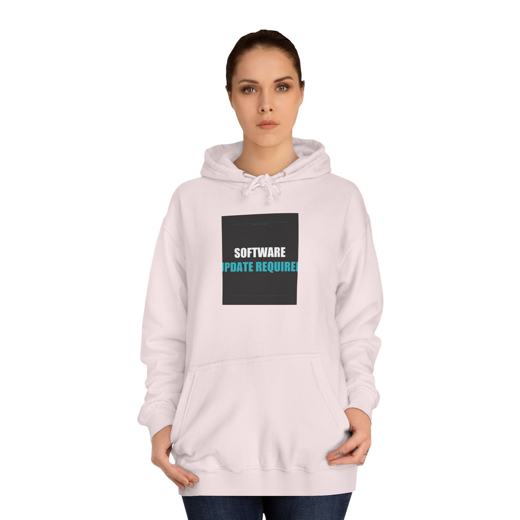 SOFTWARE UPDATE REQUIRED Cyan Slogan Hoodie
