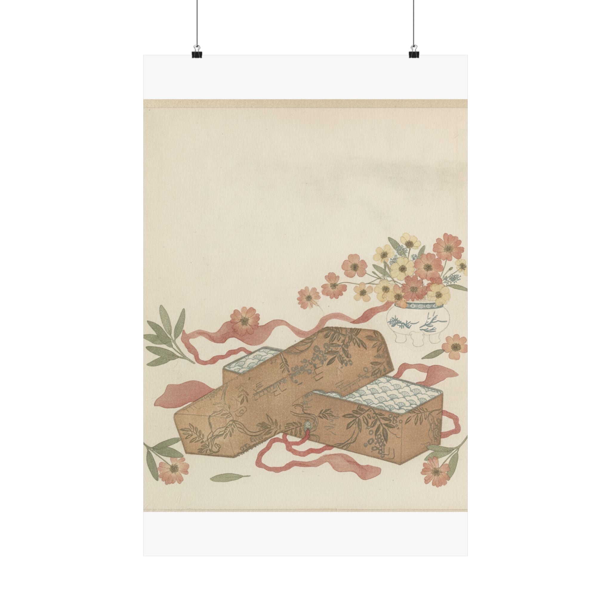 Botanical — Letter-Box With Letter And Potted Flower — Matte Poster