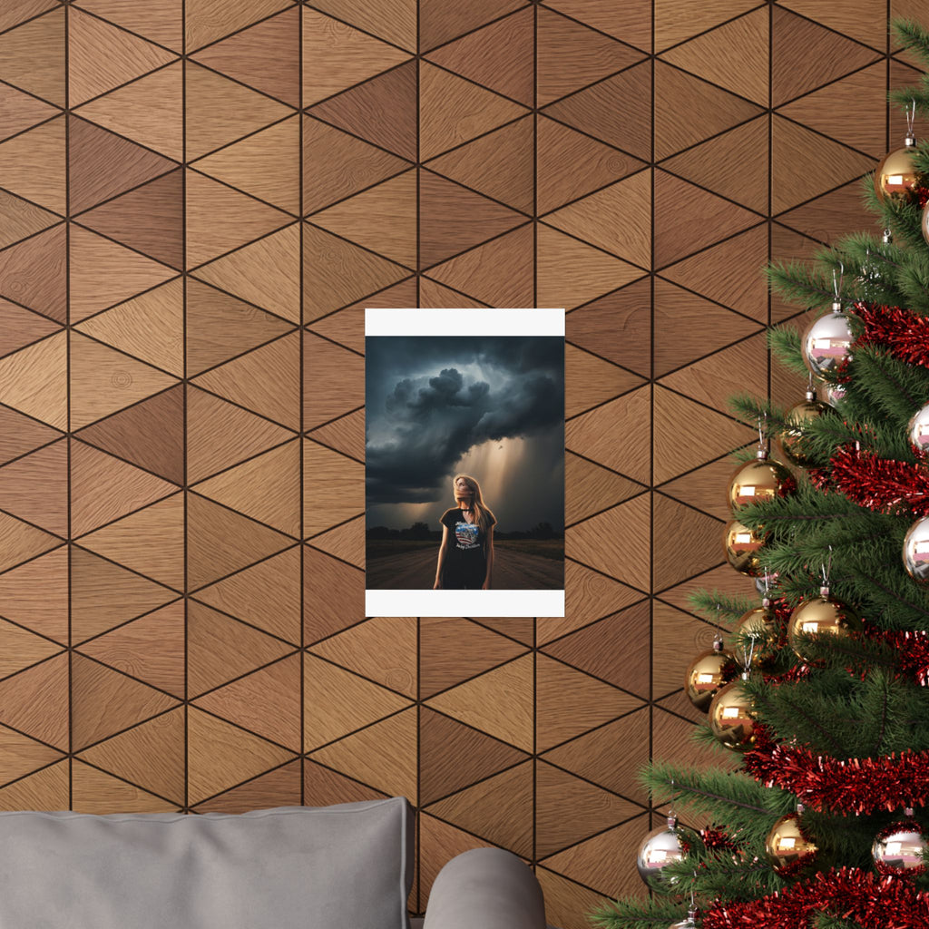 Dramatic Storm — Person — Matte Poster