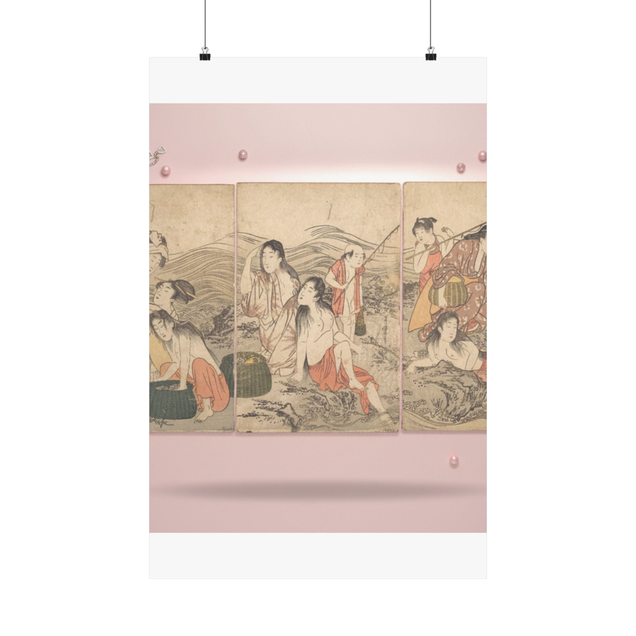 Product Marketing — Girl Fishers And Bathers — Matte Poster