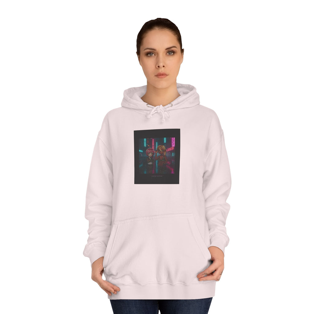 Neon Rain Anime Cyberpunk Street Pullover Hoodie