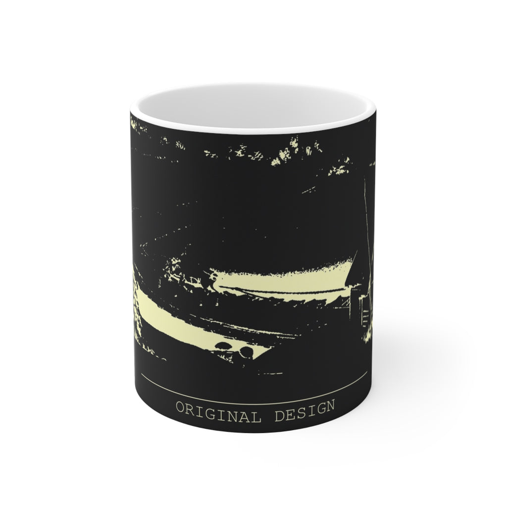 Minimalist Single Ink Design Coffee Mug