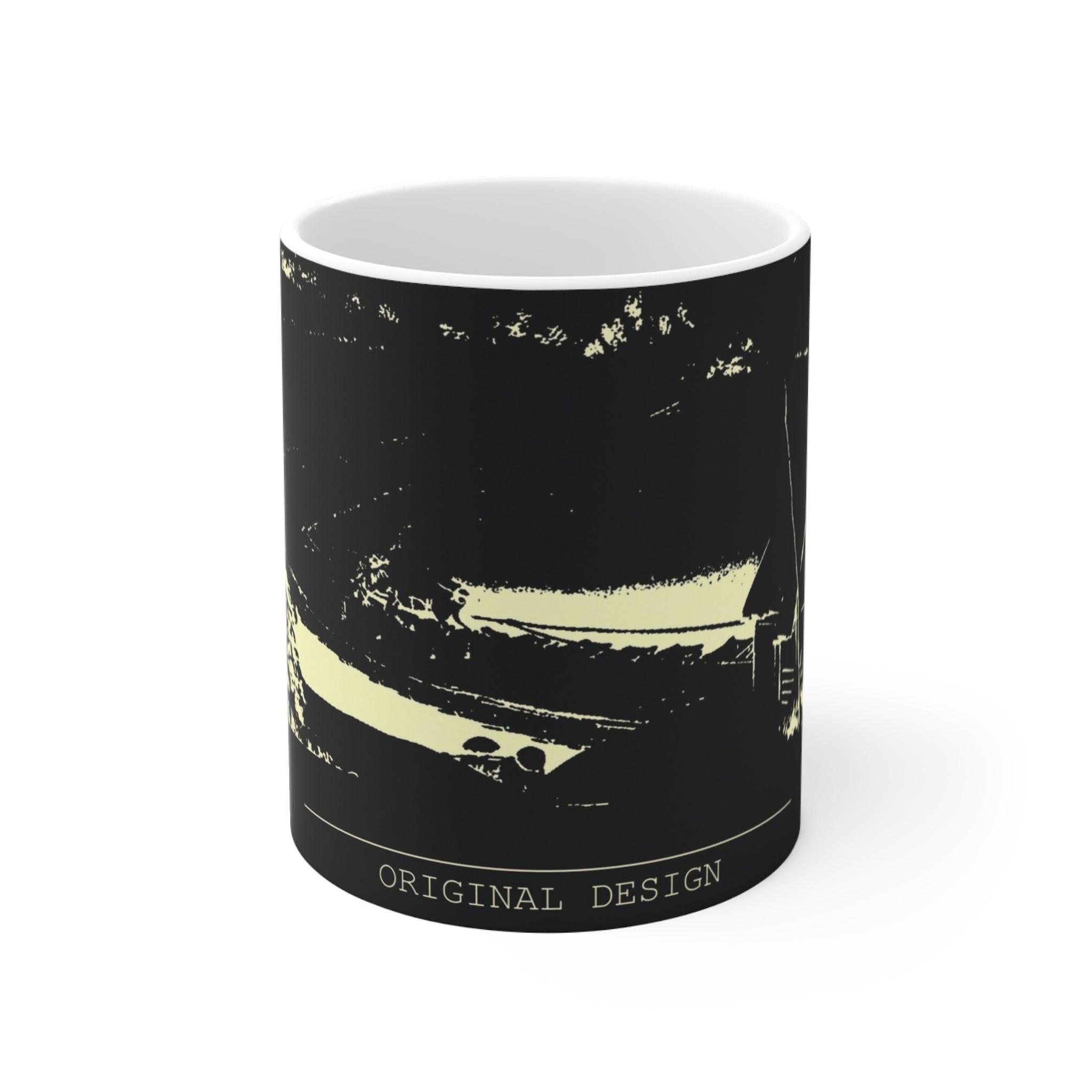 Minimalist Single Ink Design Coffee Mug