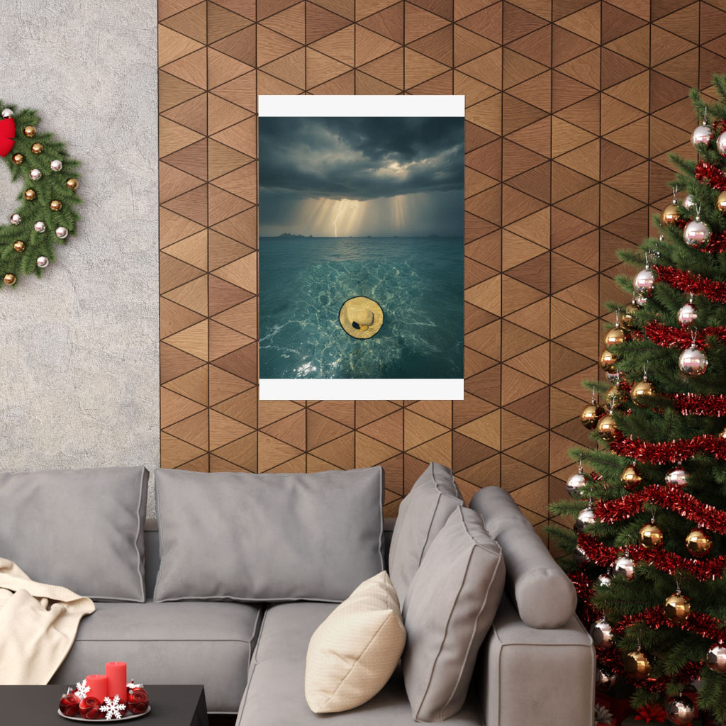Dramatic Storm — Hat — Matte Poster