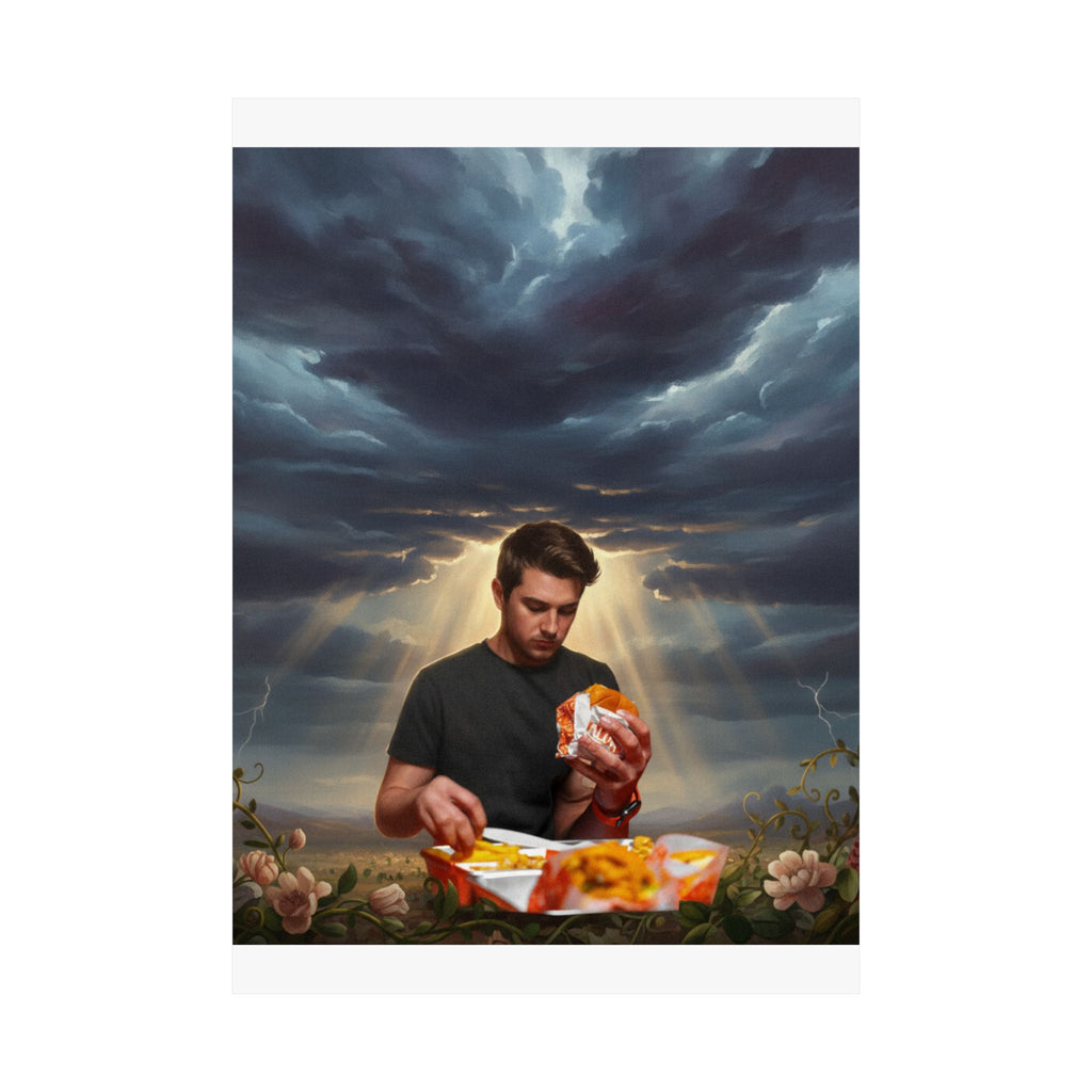 Dramatic Storm — Person — Matte Poster