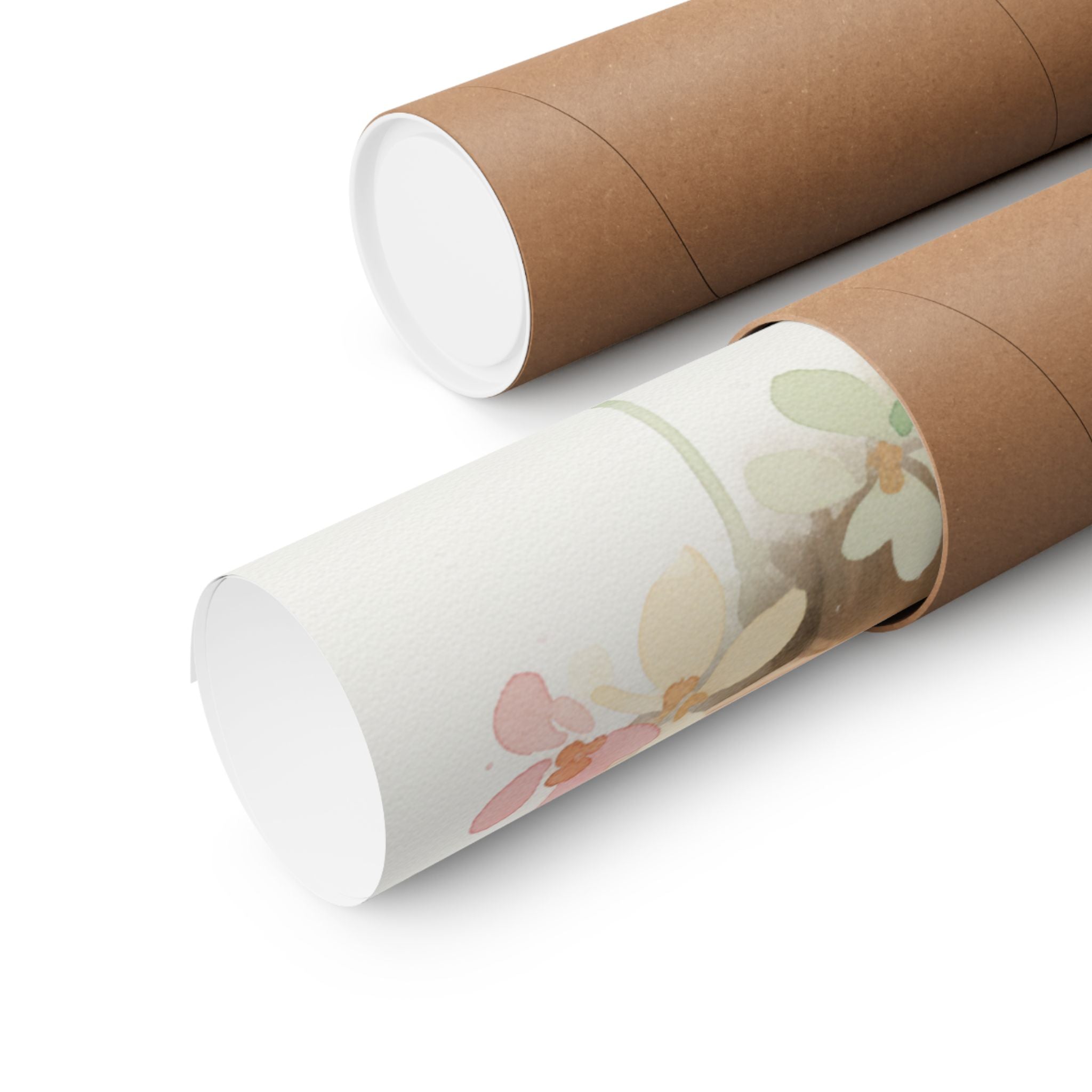 Watercolor — Candle — Matte Poster