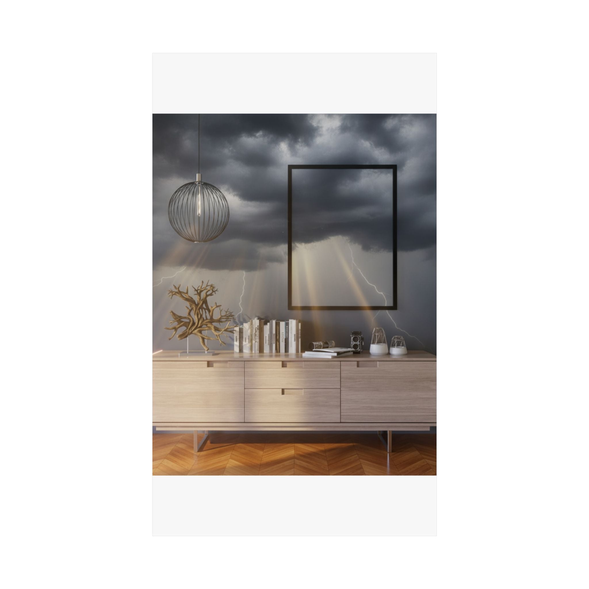 Dramatic Storm — Interior — Matte Poster