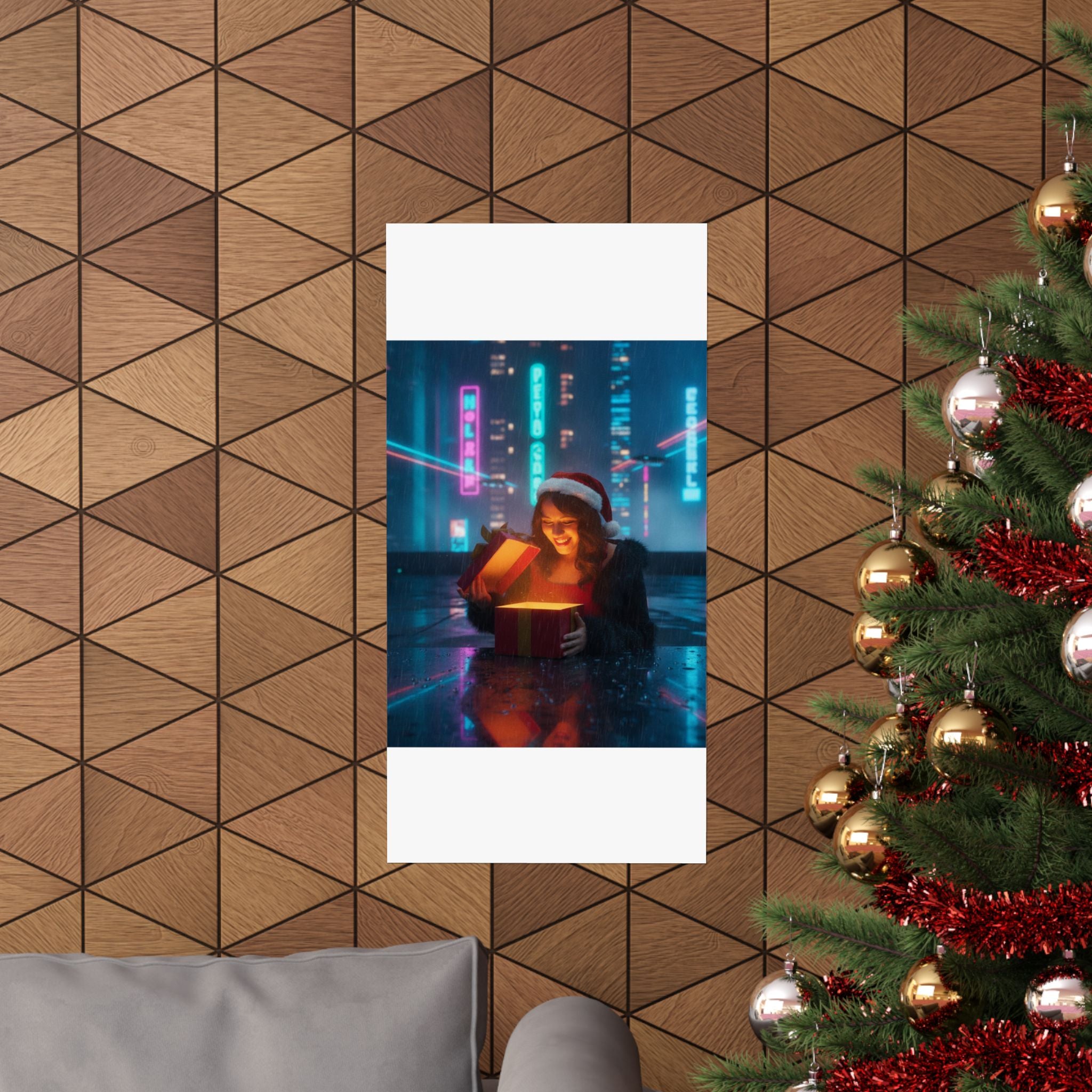 Neon Noir — Person — Matte Poster
