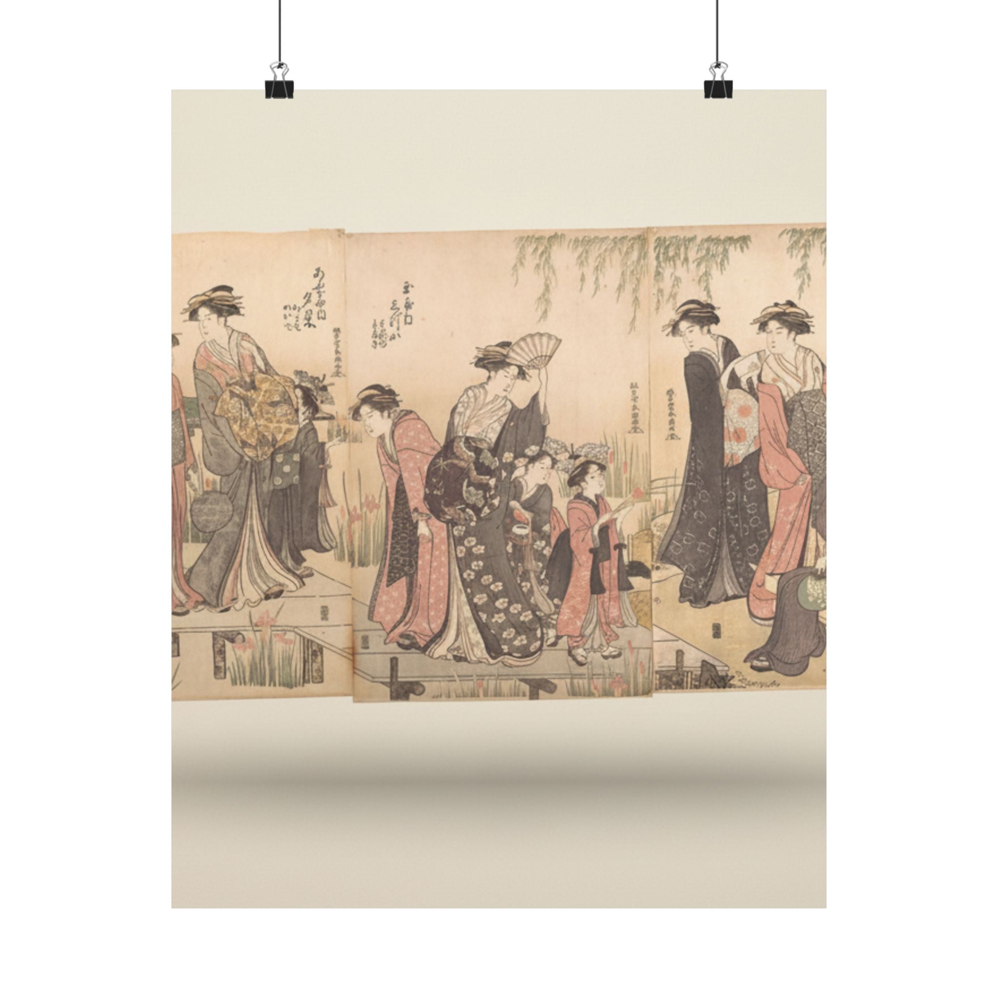 Product Marketing — Courtesans In An Iris Garden — Matte Poster