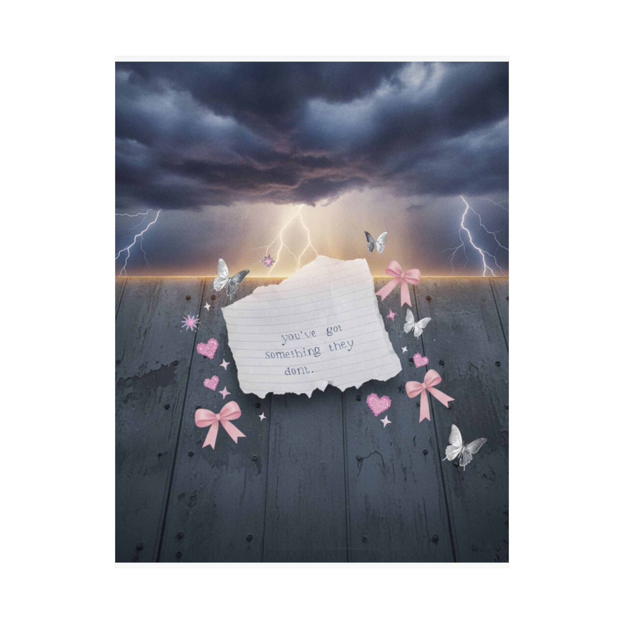 Dramatic Storm — Note — Matte Poster