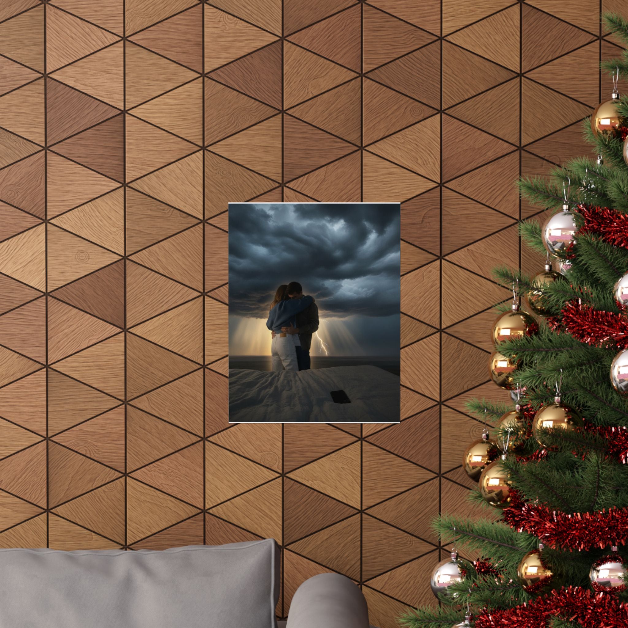 Dramatic Storm — Person — Matte Poster