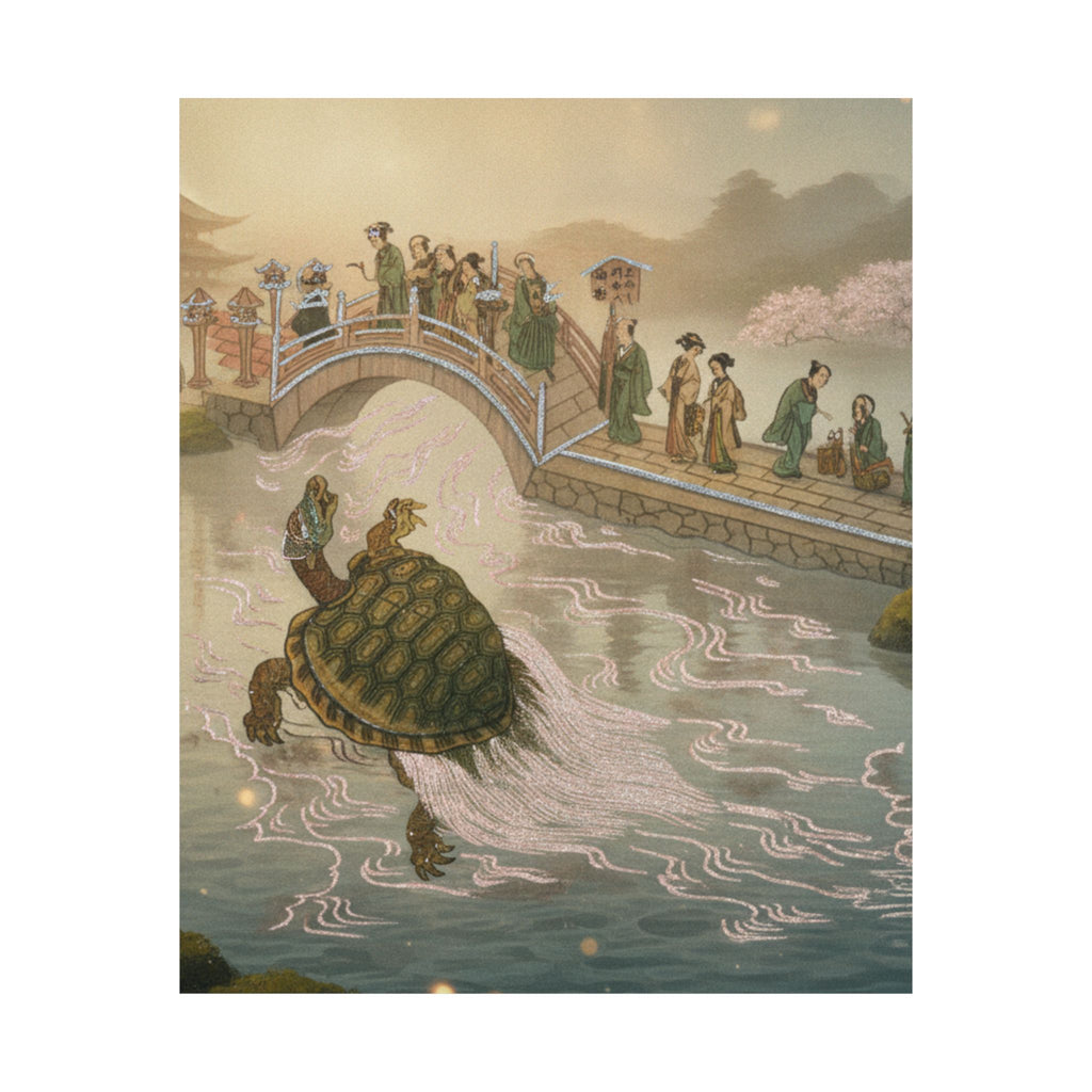 Scenic Nature — Shinabazu Benten Kaicho: Ceremony Of Worshipping Benten At Shinabazu Temple — Matte Poster