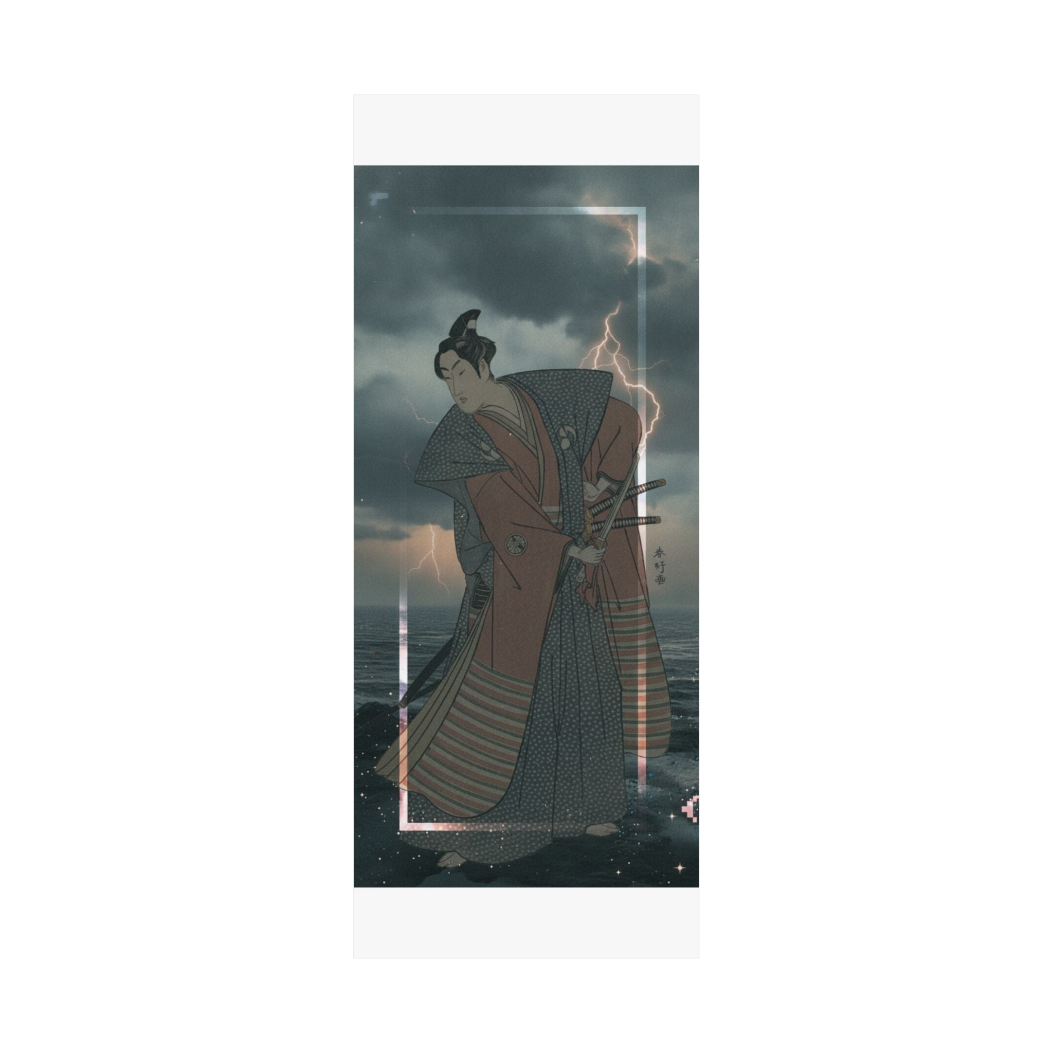 Dramatic Storm — The Third Segawa Kikunojo In The Role Of Oboshi Rikiya — Matte Poster