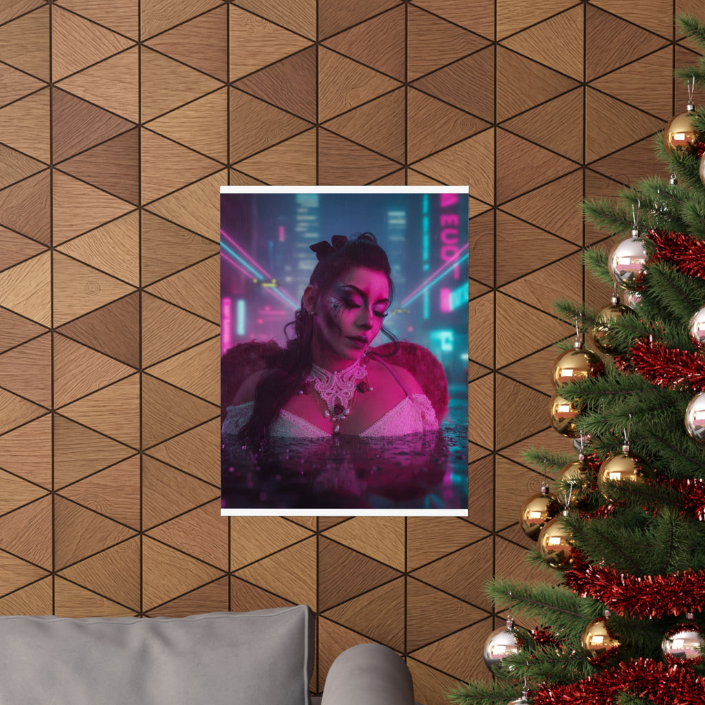 Neon Noir — Person — Matte Poster