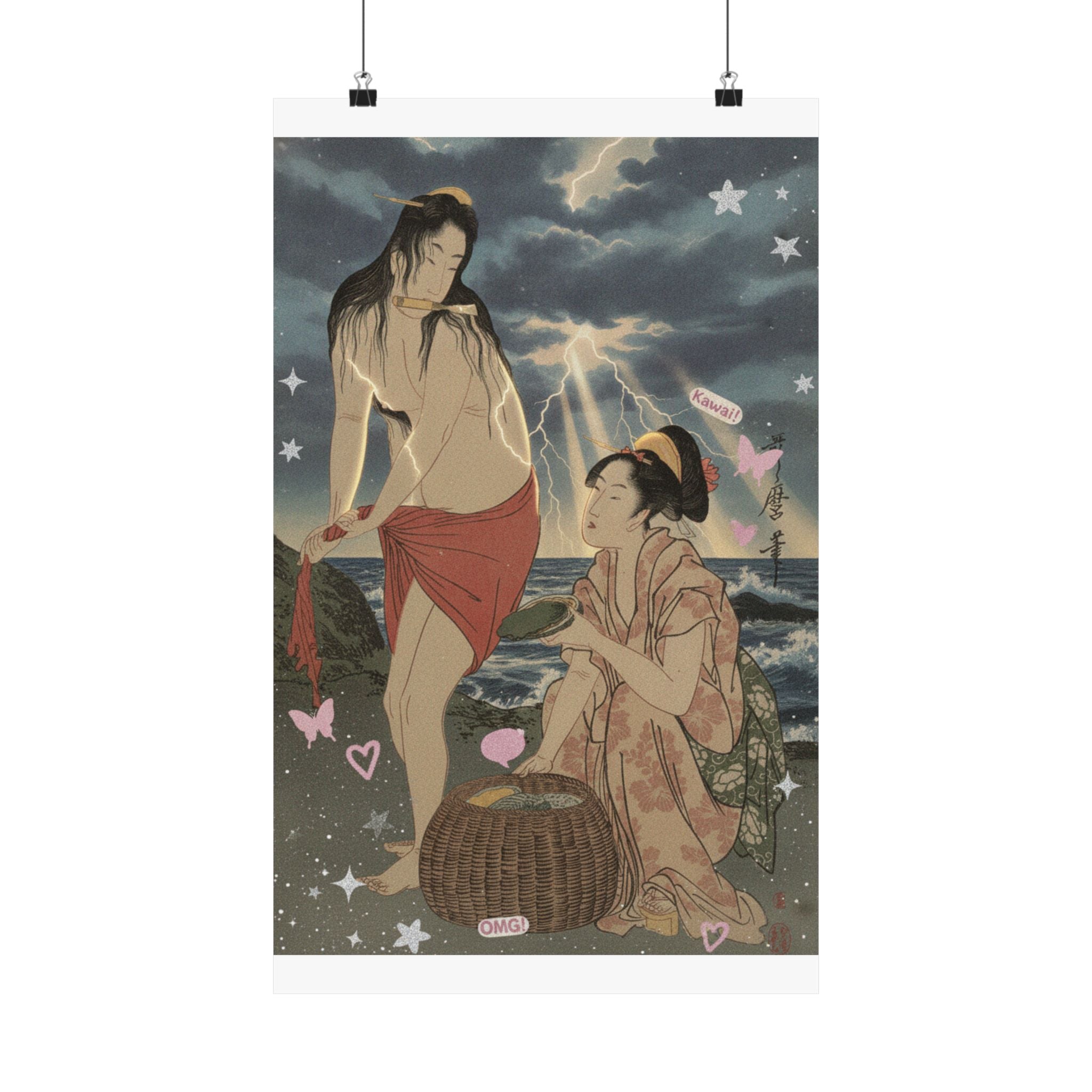 Dramatic Storm — Abalone Divers — Matte Poster