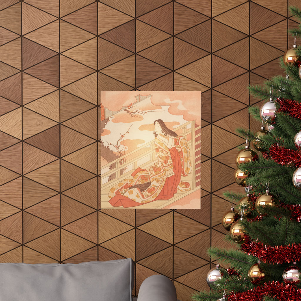 Southern Sunset — Court Lady Praising The Plum Blossom — Matte Poster