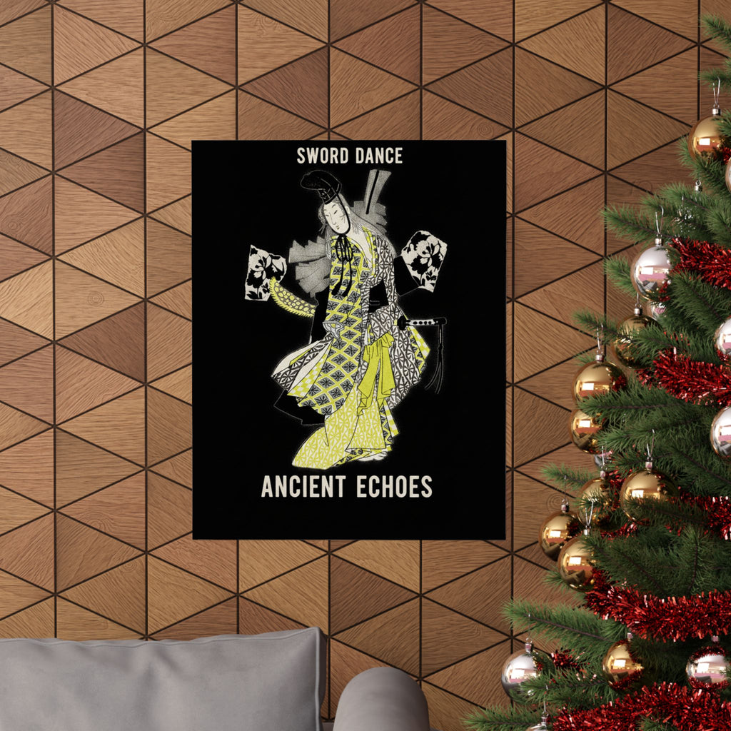 Streetwear Collage — Dancing Girl Wearing A Sword — Matte Poster