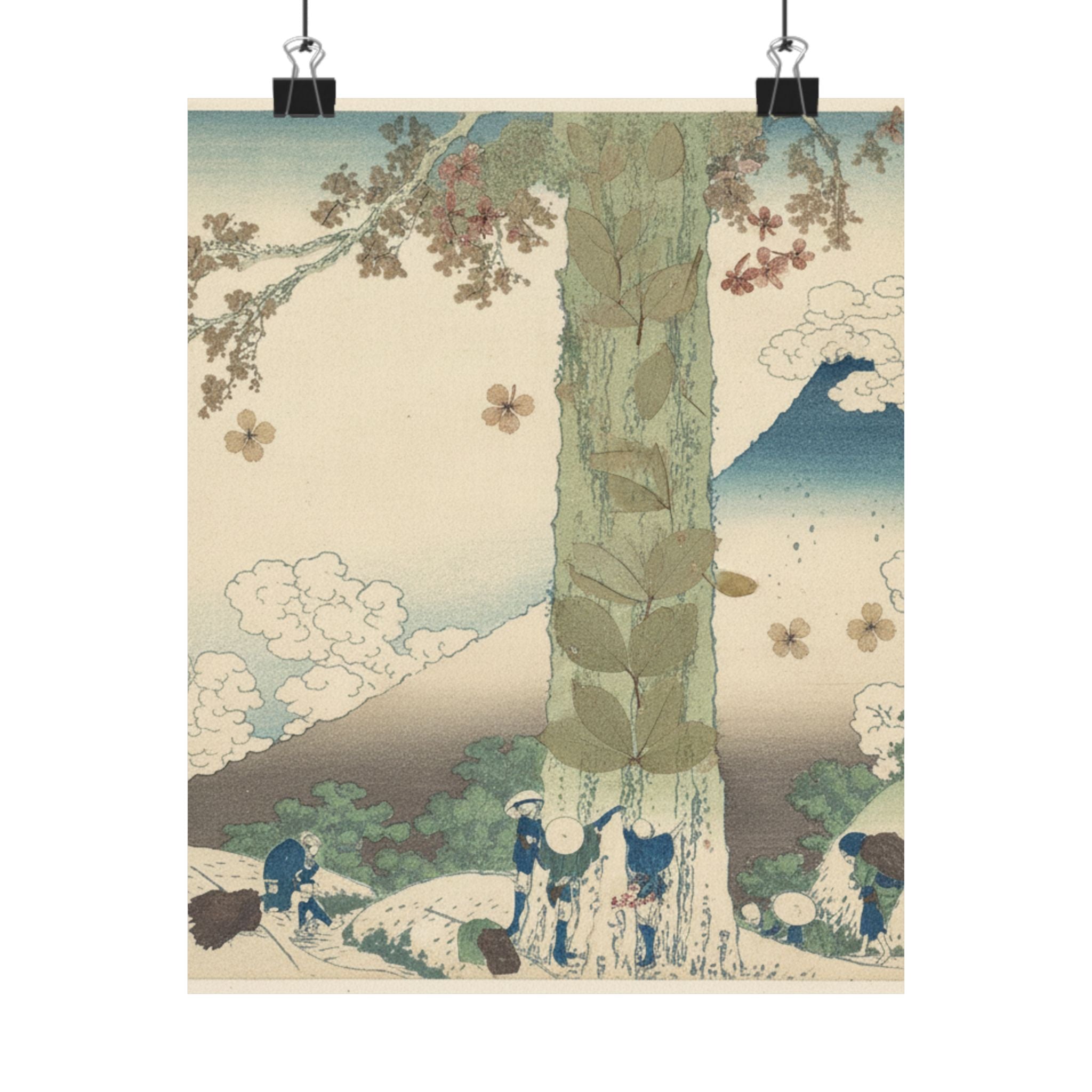 Botanical — Mishima Pass In Kai Province (Kōshū Mishima Goe), From The Series Thirty-Six Vie — Matte Poster