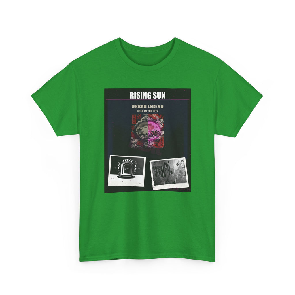 RISING SUN Magenta Night Poster Collage Graphic Tee