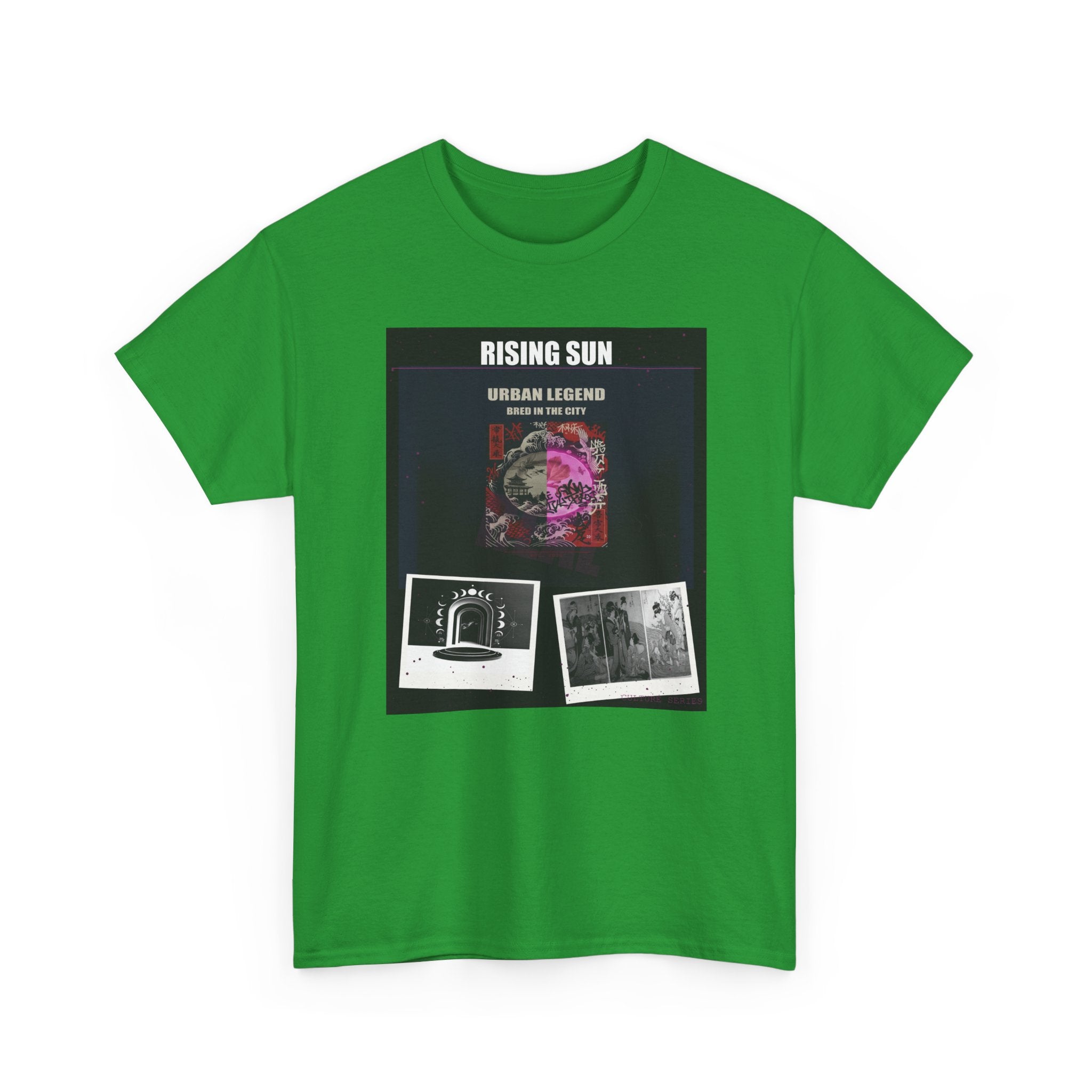RISING SUN Magenta Night Poster Collage Graphic Tee