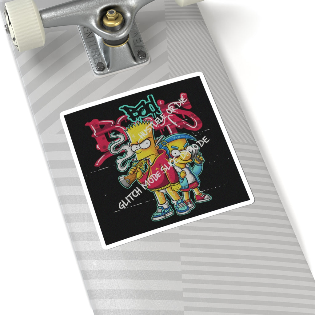Glitch Culture — Person — Kiss-Cut Sticker