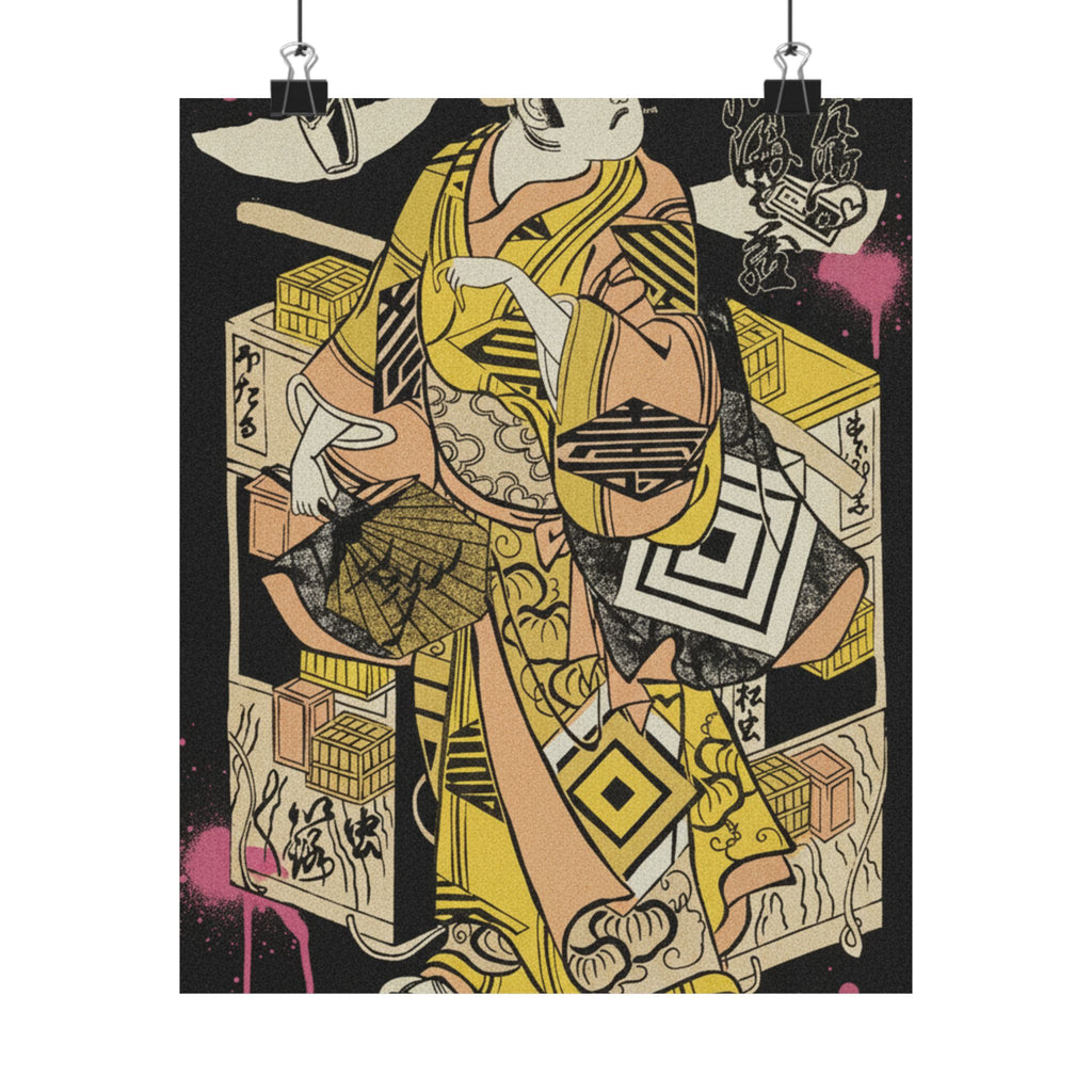 Streetwear Collage — The Actor Ichikawa Danjuro Ii, 1688–1758 — Matte Poster
