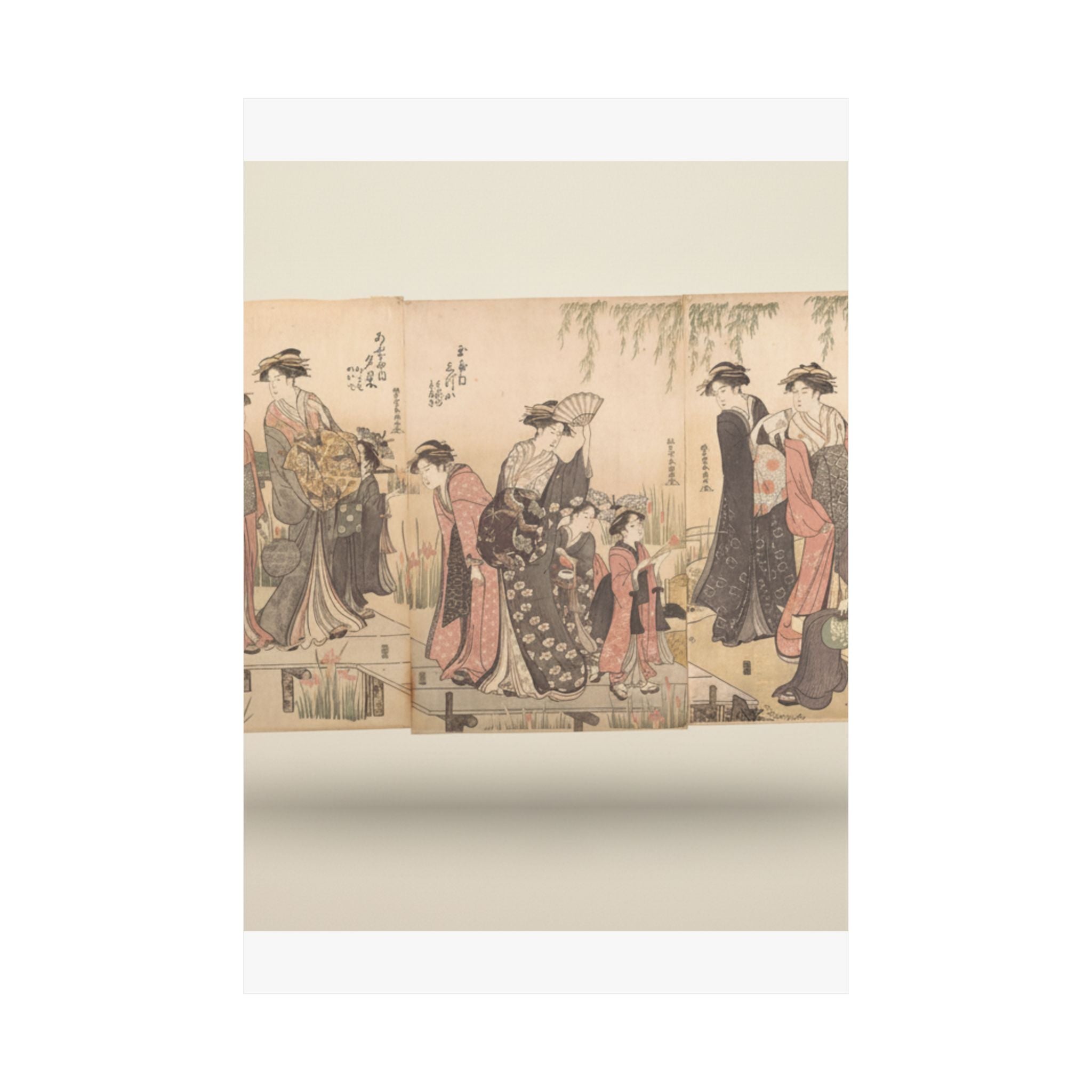Product Marketing — Courtesans In An Iris Garden — Matte Poster