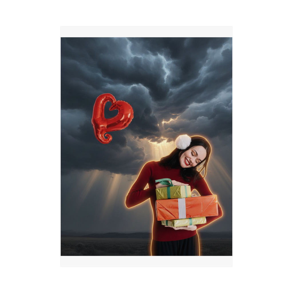 Dramatic Storm — Person — Matte Poster