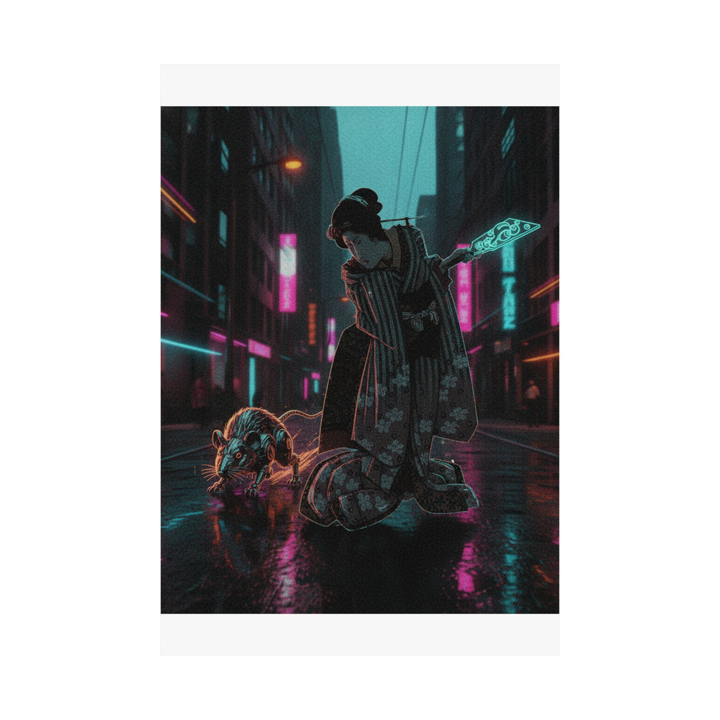 Fast Furious — New Year Greeting Card For "Rat" Year — Matte Poster