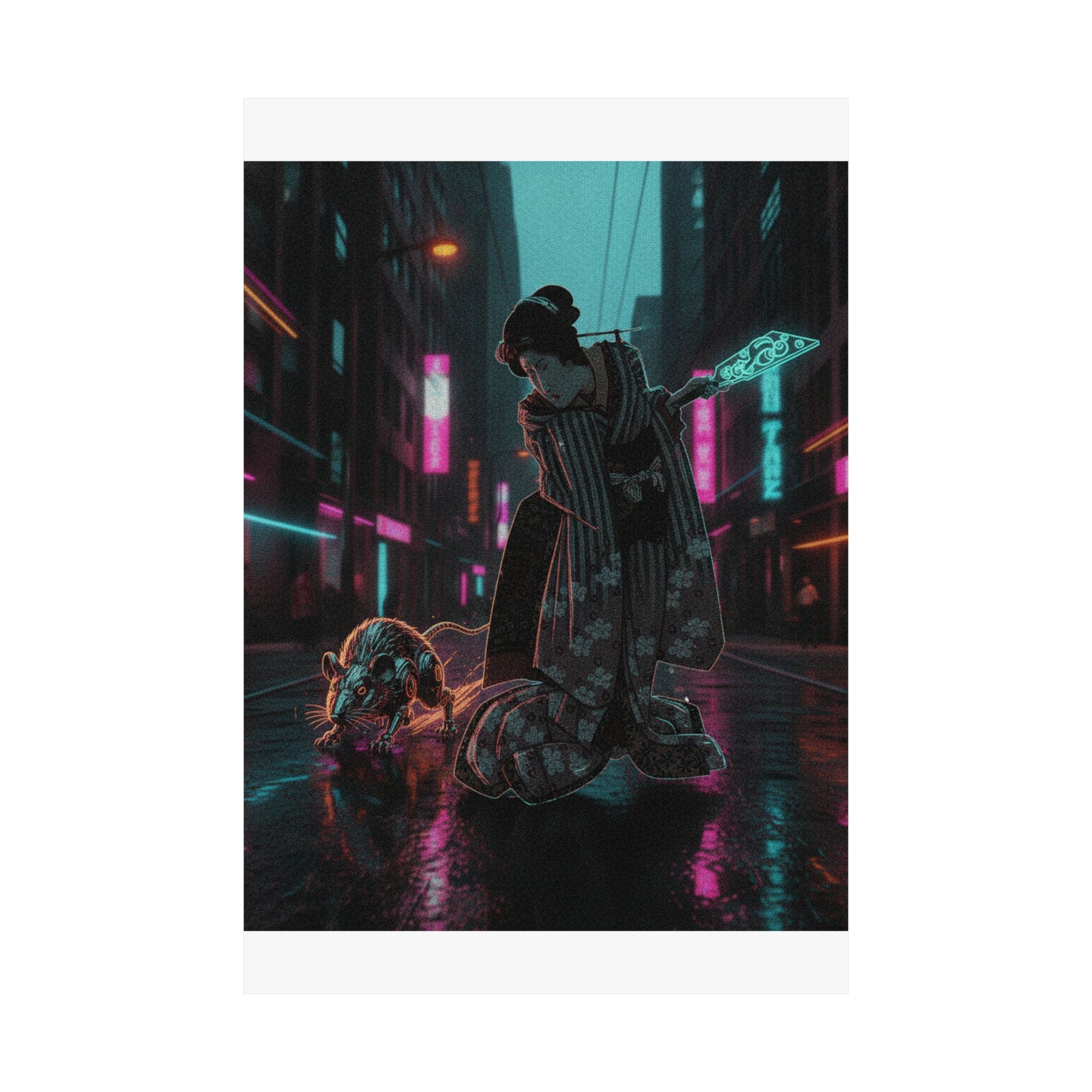 Fast Furious — New Year Greeting Card For "Rat" Year — Matte Poster