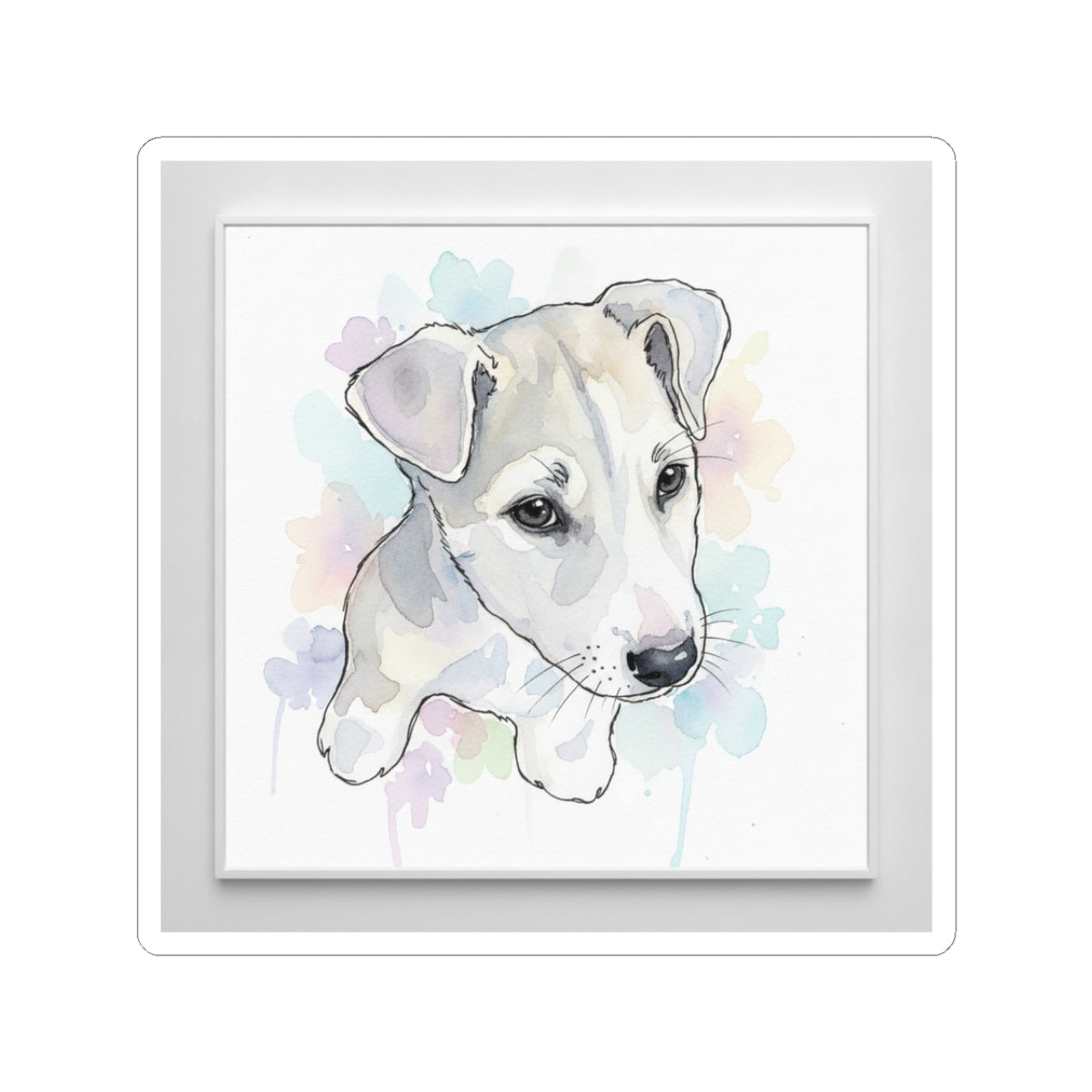 Watercolor — Dog — Kiss-Cut Sticker