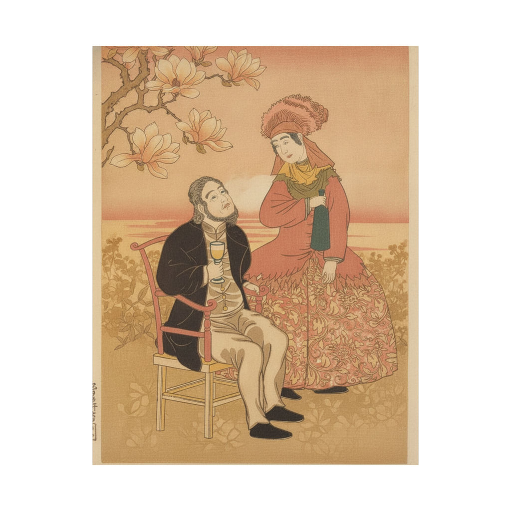 Southern Sunset — France, From The Series Pictures Of People From Foreign Lands (Gaikoku Jinbutsu  — Matte Poster
