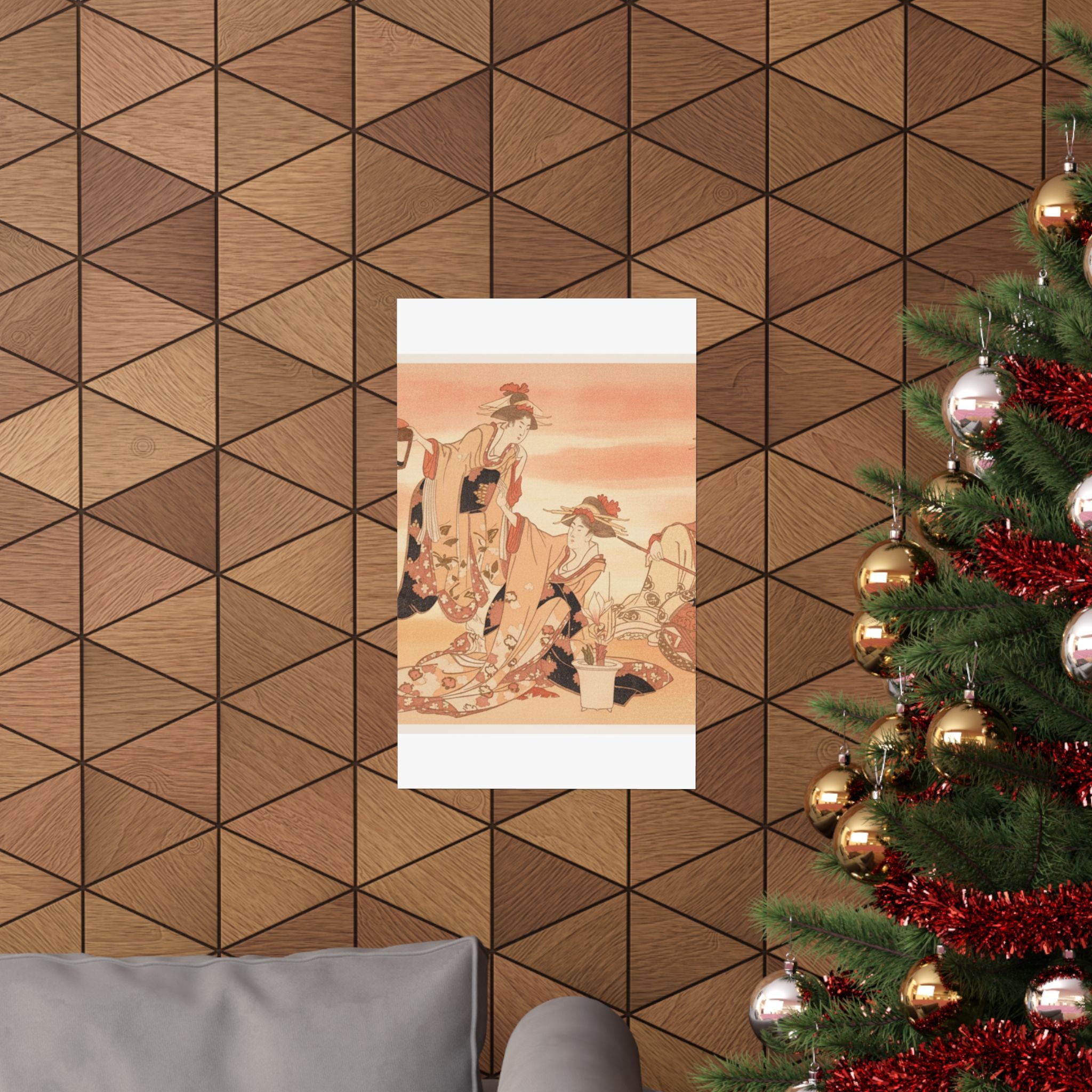 Southern Sunset — Three Young Ladies Visiting Together — Matte Poster