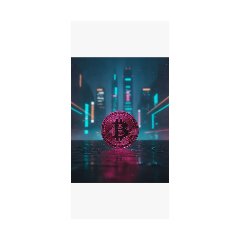 Neon Noir — Coin — Matte Poster