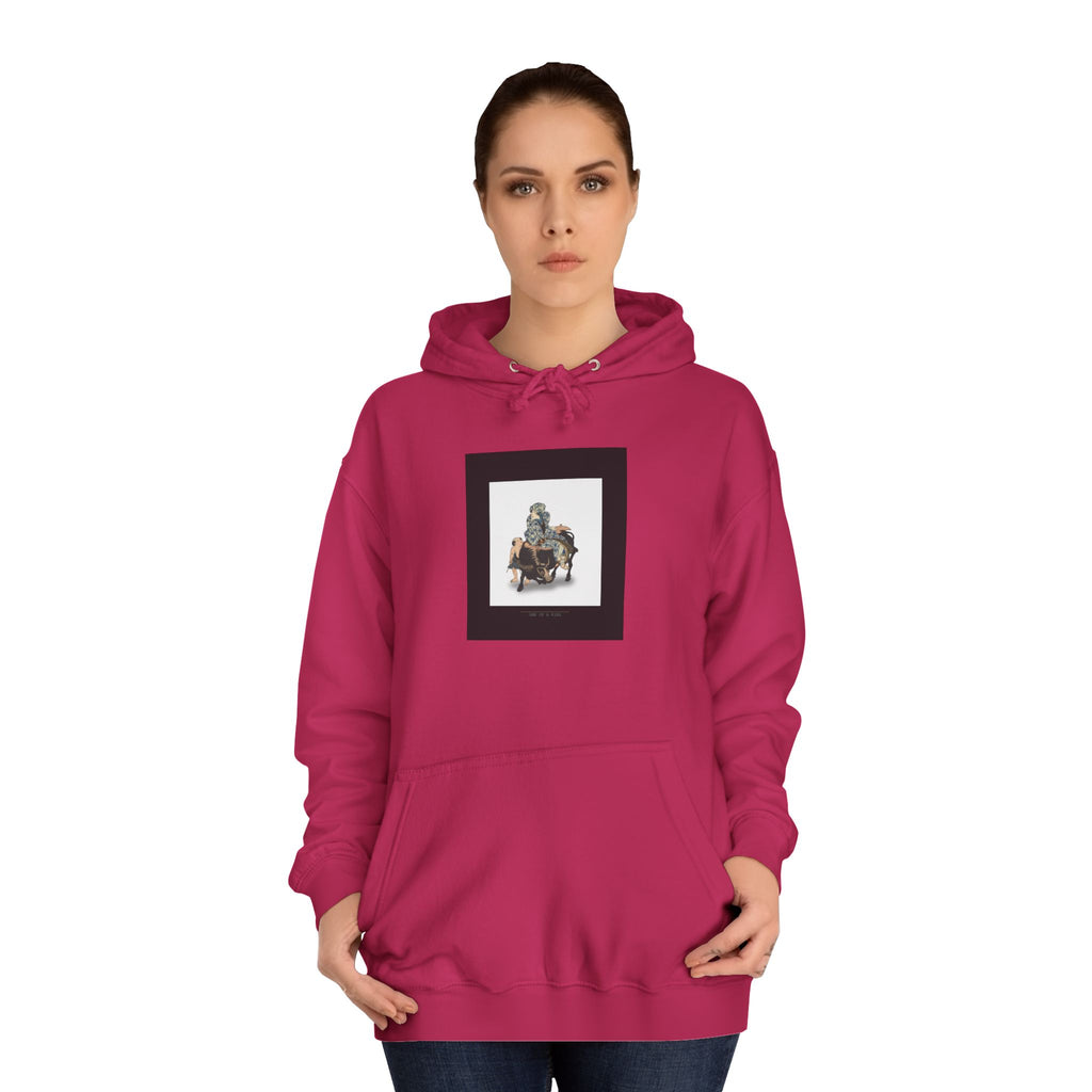 Ukiyo-e Sage Riding an Ox Woodblock Print Hoodie