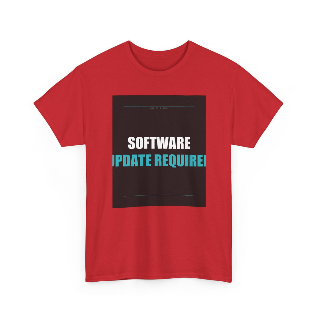 SOFTWARE UPDATE REQUIRED Cyan Type Graphic Tee