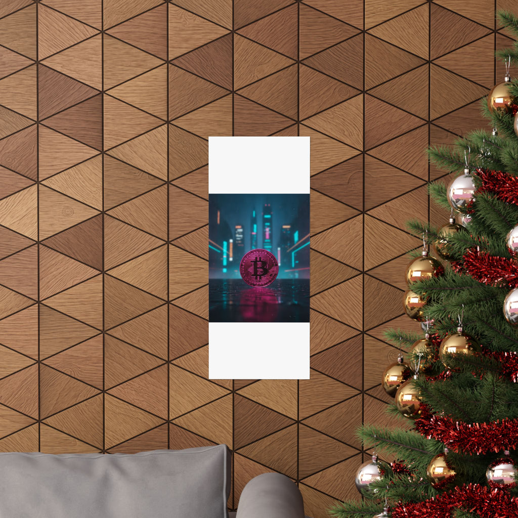 Neon Noir — Coin — Matte Poster