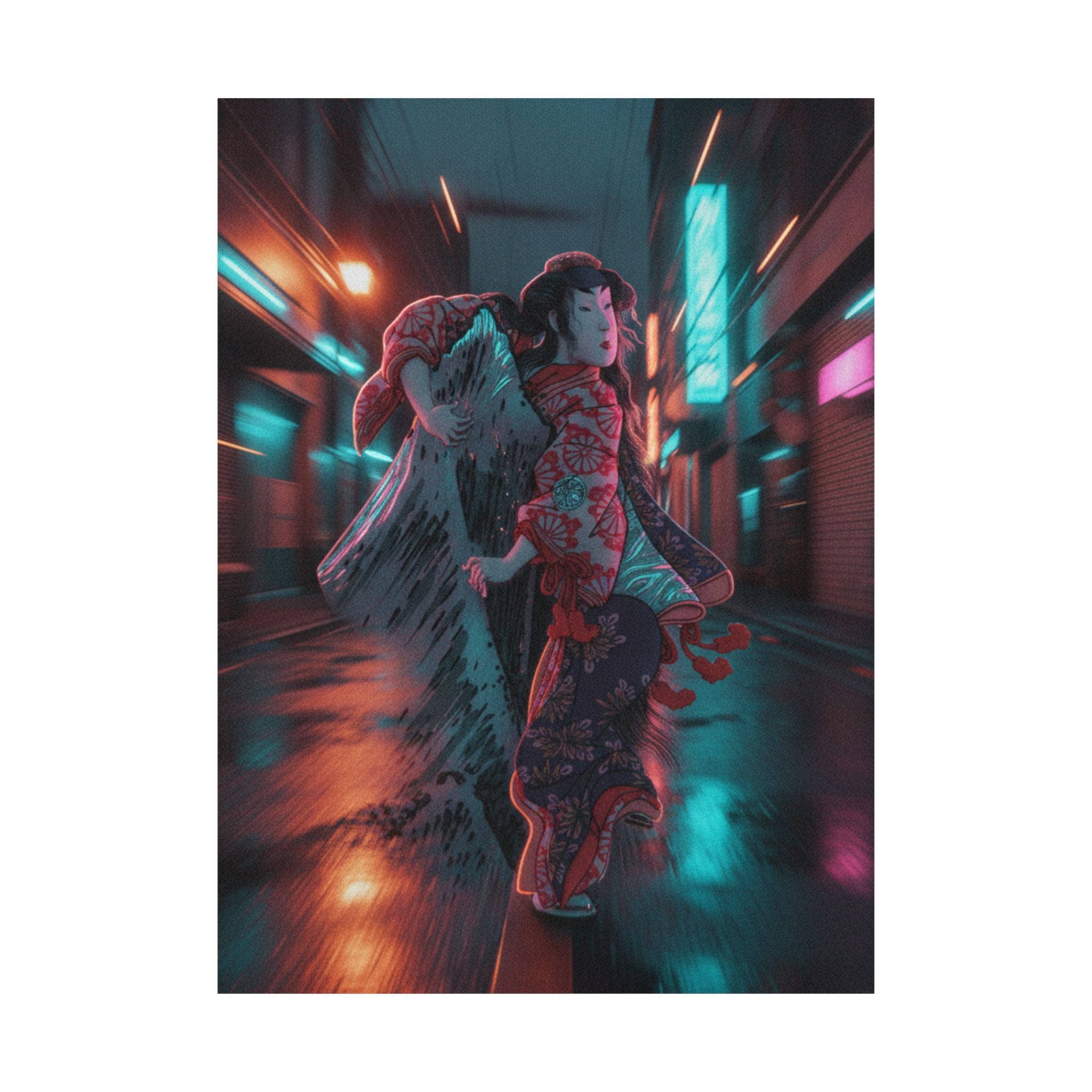 Fast Furious — Kabuki Actor Segawa Kikunojō Iii In A Female Role — Matte Poster