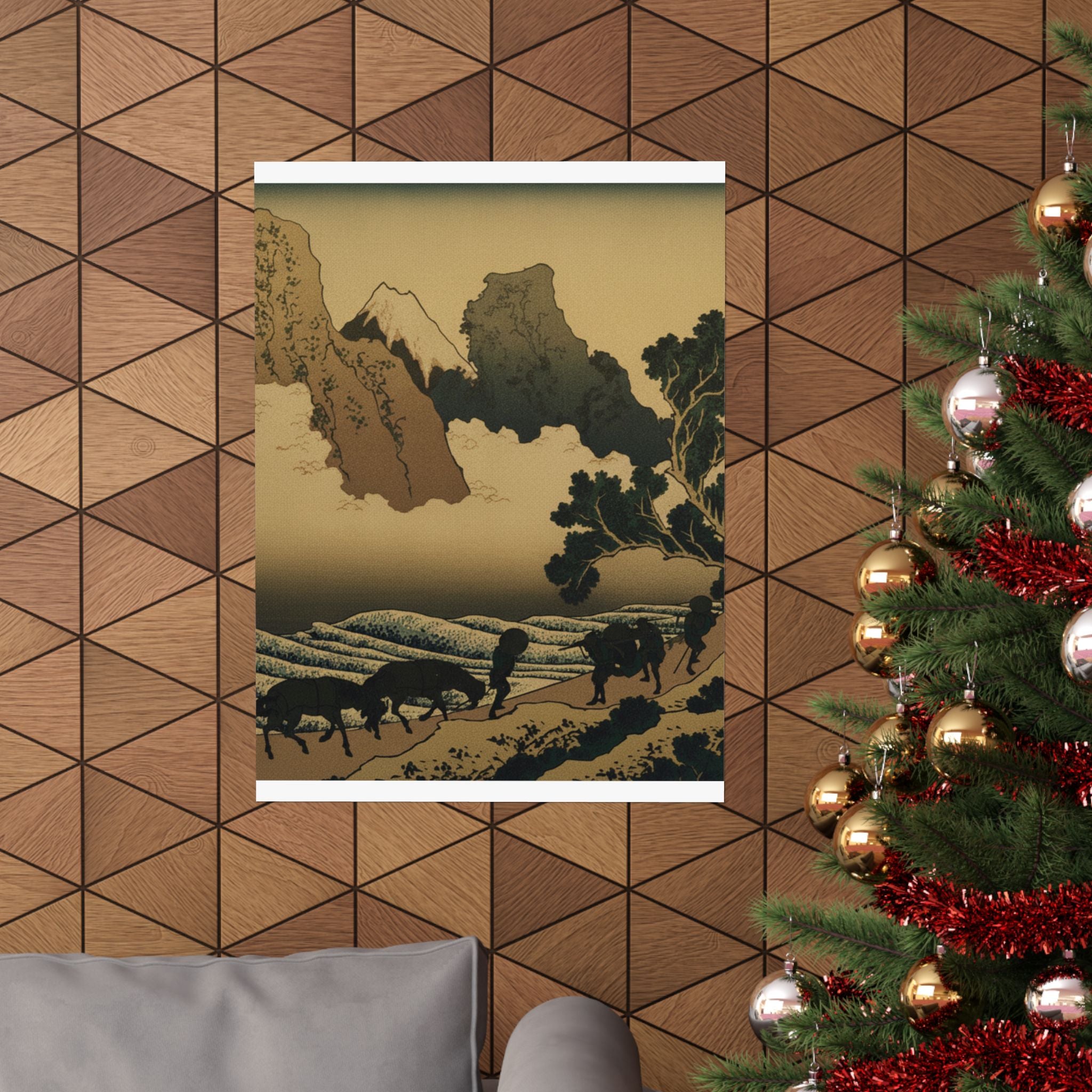 Scenic Nature — View From The Other Side Of Fuji From The Minobu River (Minobugawa Ura Fuji), Fr — Matte Poster
